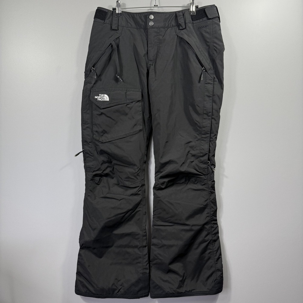 The North Face Snow Pants Womens Medium Black HyVent Insulated Ski Waterproof